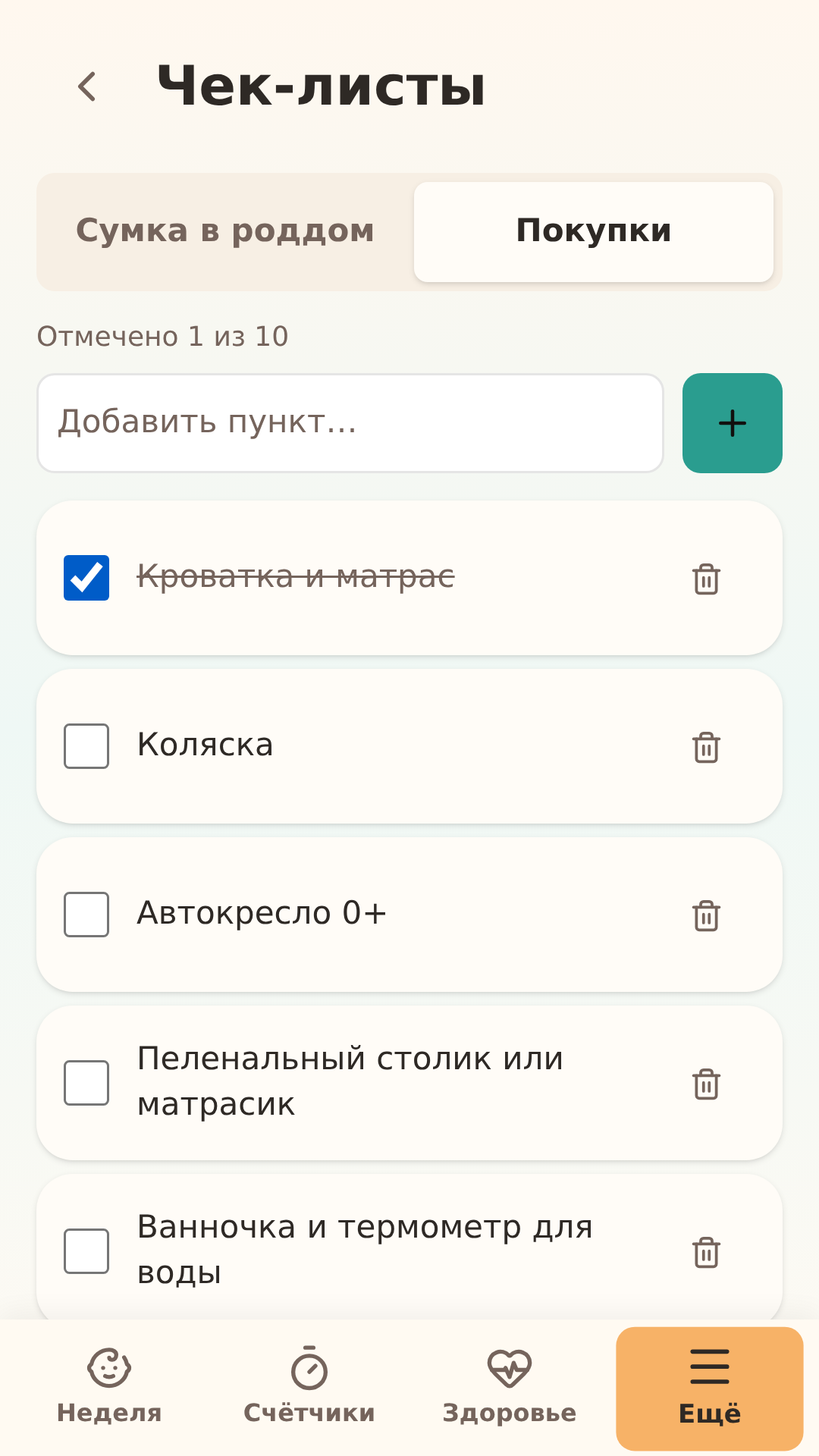 Обследования и чек-листы идут своим порядком